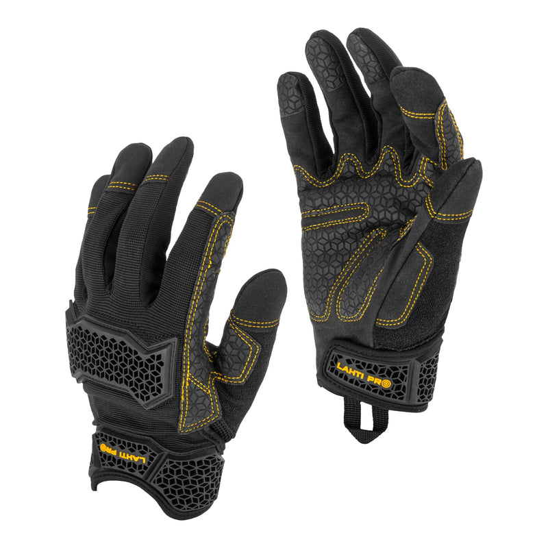 LAHTI PRO Arbeitshandschuhe Groesse 11 L281611K schwarz gelb 0 - toolbrothers