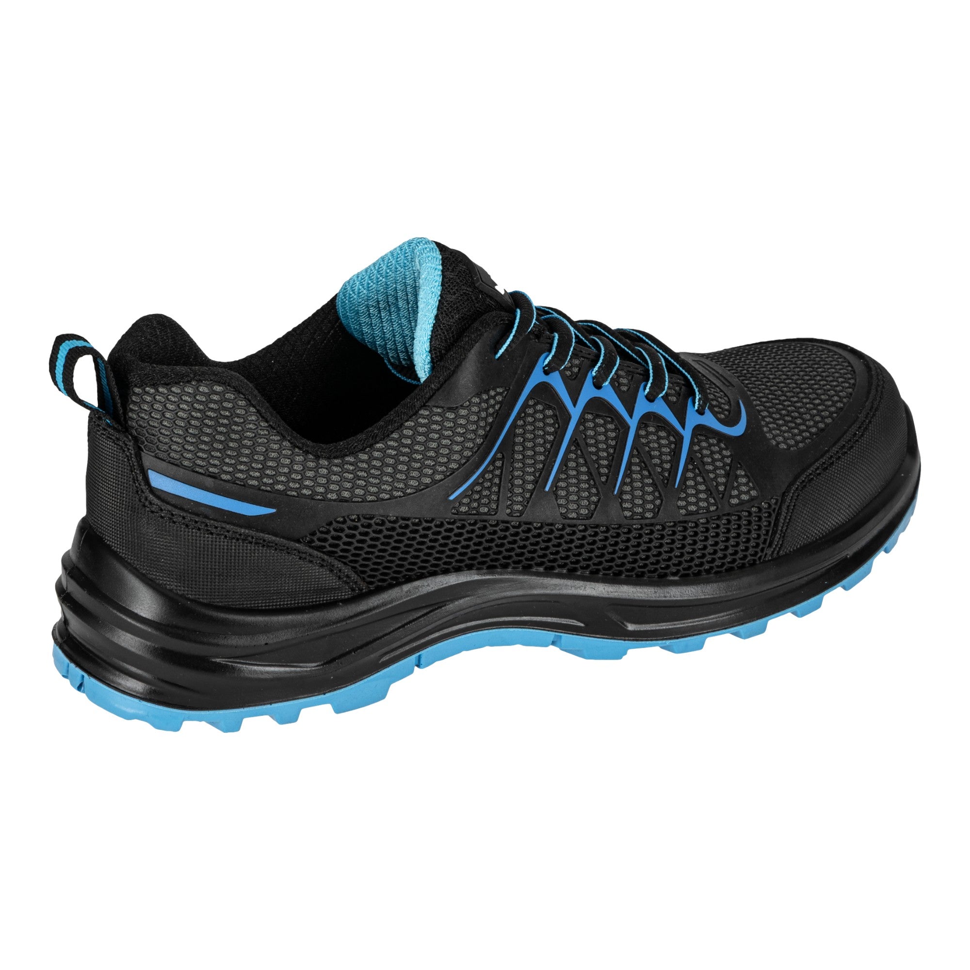 LAHTI PRO Sicherheitshalbschuh KPU Mesh S1P SRC Groesse 42 L3042242 schwarz blau 3 - toolbrothers