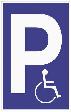 Parkplatzbeschilderung Parken für Behinderte ( 3000277681 )