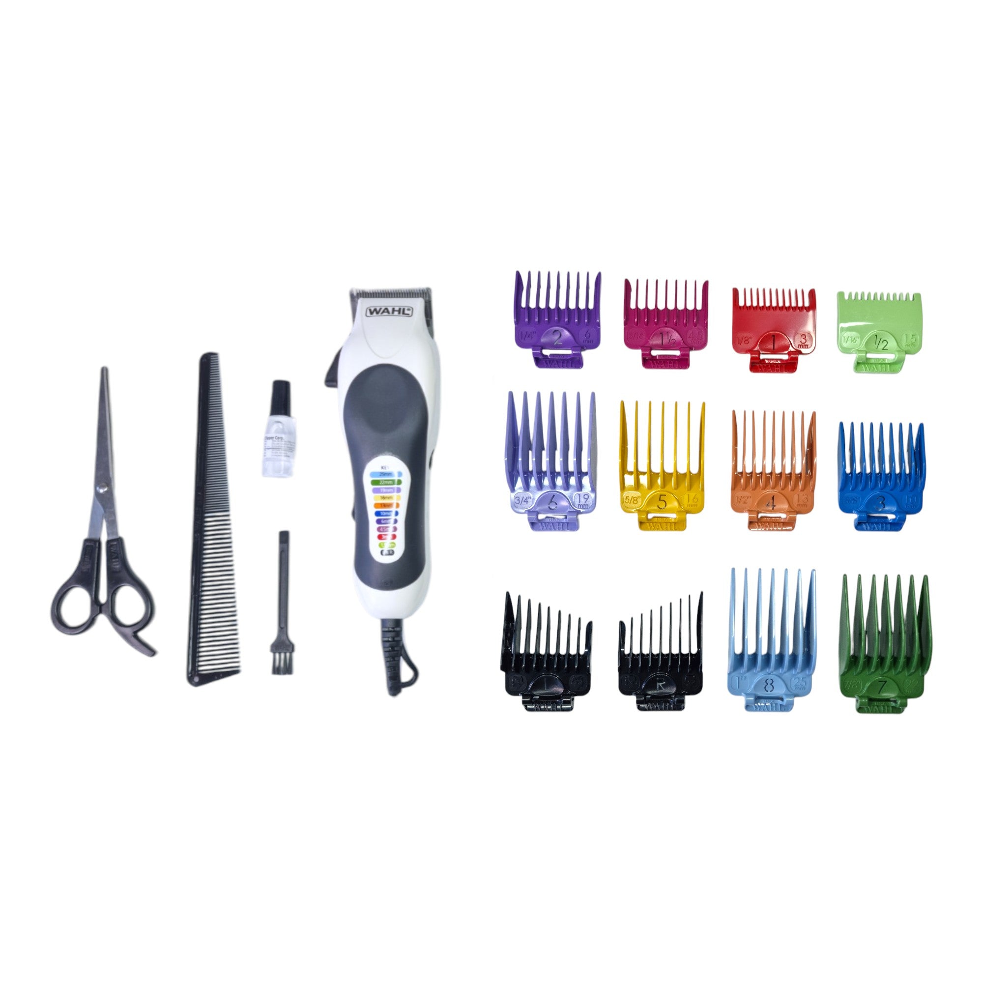 Wahl Color Pro Plus Haarschneidemaschine 0 8 28 mm 20104 0460 10x Kammaufsatz 0 - toolbrothers