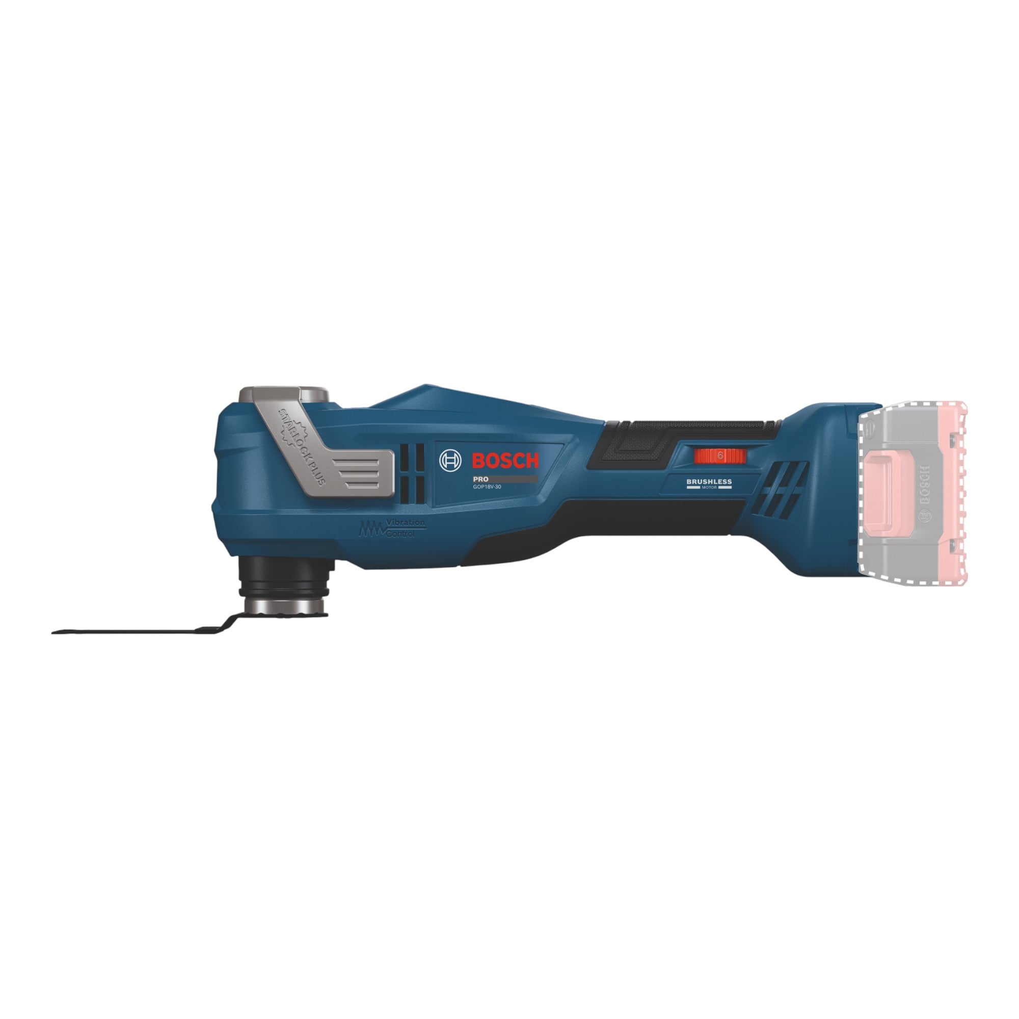 Bosch GOP 18V 30 Akku Multifunktionswerkzeug 18 V Starlock Plus Brushless 2x Akku 4 0 Ah Ladegeraet L Boxx 2 - toolbrothers