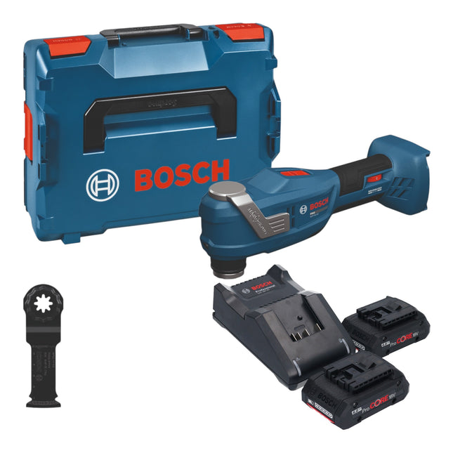 Bosch GOP 18V 30 Akku Multifunktionswerkzeug 18 V Starlock Plus Brushless 2x ProCORE Akku 4 0 Ah Ladegeraet L Boxx 0 - toolbrothers