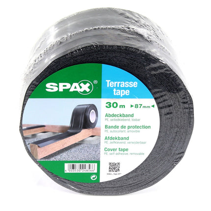 SPAX Tape 30m x 87mm 4x Klebeband UV-resistent ( 4x 5000009186419 ) selbstklebend lösbar - Toolbrothers