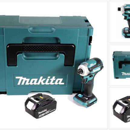 Makita DTD 171 M1J Akku Schlagschrauber 18 V 180 Nm 1/4" Brushless + 1x Akku 4,0 Ah + Makpac - ohne Ladegerät - Toolbrothers