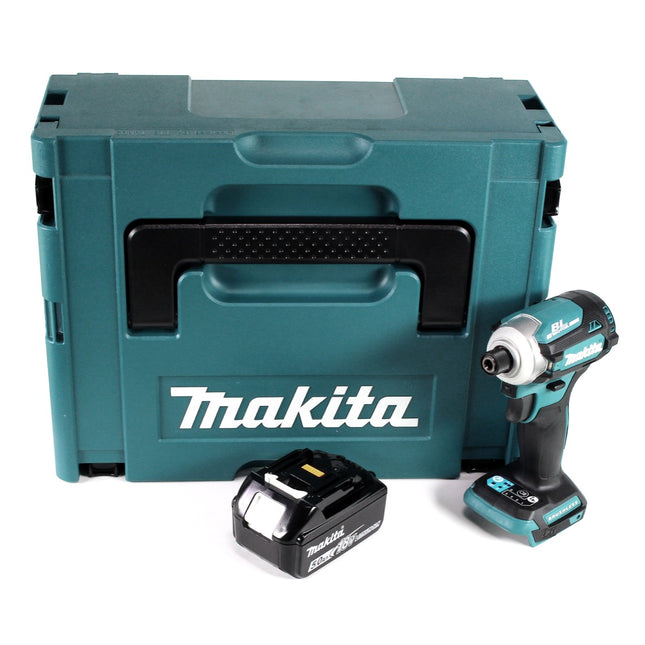Makita DTD 171 T1J Akku Schlagschrauber 18 V 180 Nm 1/4" Brushless + 1x Akku 5,0 Ah + Makpac - ohne Ladegerät - Toolbrothers
