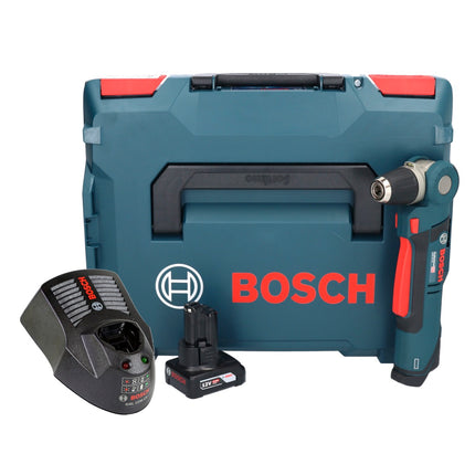 Bosch Professional GWB 12V-10 Akku Winkelbohrmaschine 12 V + 1x Akku 6,0 Ah + Ladegerät + L-Boxx - Toolbrothers