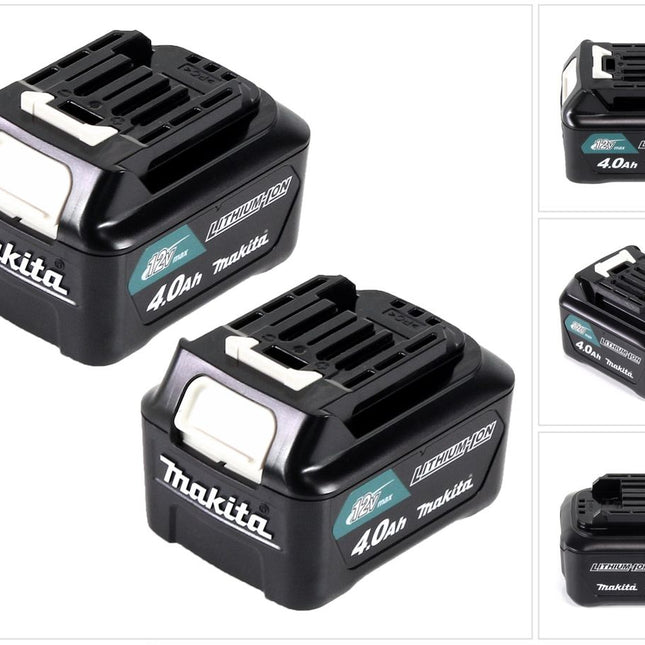 Makita Akku Power Set Li 12V mit 2x BL1041B Akku 4,0Ah ( 2x 197406-2 ) - Nachfolger von BL1040B - Toolbrothers