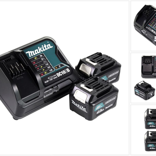 Makita Power Source Kit 12V mit 2x BL1041B Akku 4,0Ah + DC10SB Ladegerät - Toolbrothers