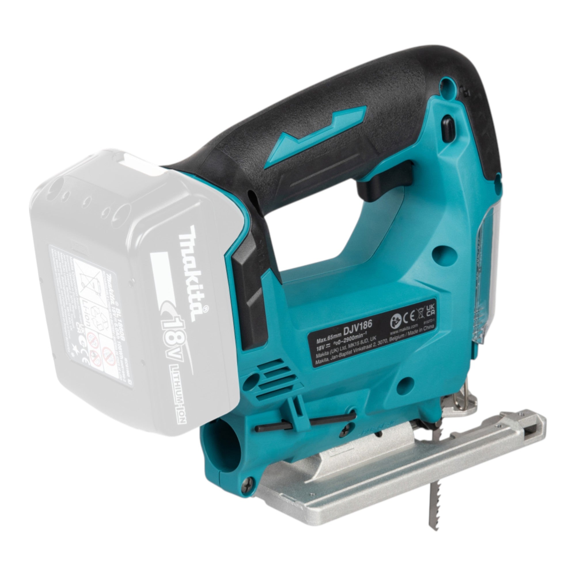 Makita DJV 186 RTJ Akku Pendelhubstichsaege 18 V 2x Akku 5 0 Ah Ladegeraet Makpac 4 - toolbrothers