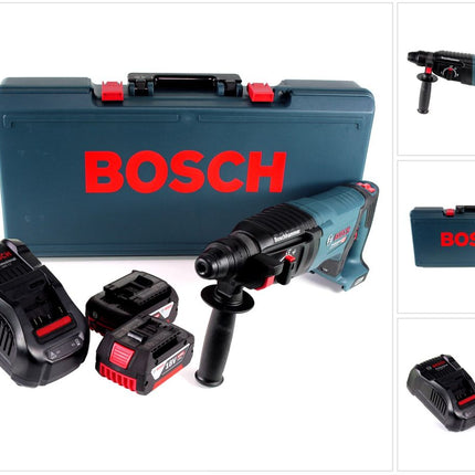 Bosch GBH 18V-26 D Akku Bohrhammer 18V 2,5J SDS-Plus im Handwerkerkoffer + 2x 4,0Ah Akku + Ladegerät - Toolbrothers