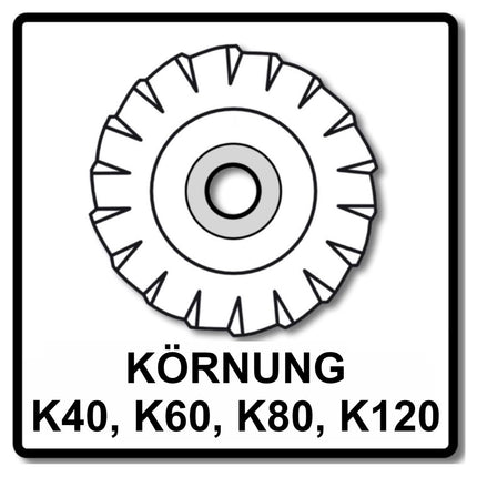 Bosch Fächerschleifscheiben Set X551 Expert for Metal 125mm, K40, K60, K80, K120 jeweils 10 Stück - Toolbrothers