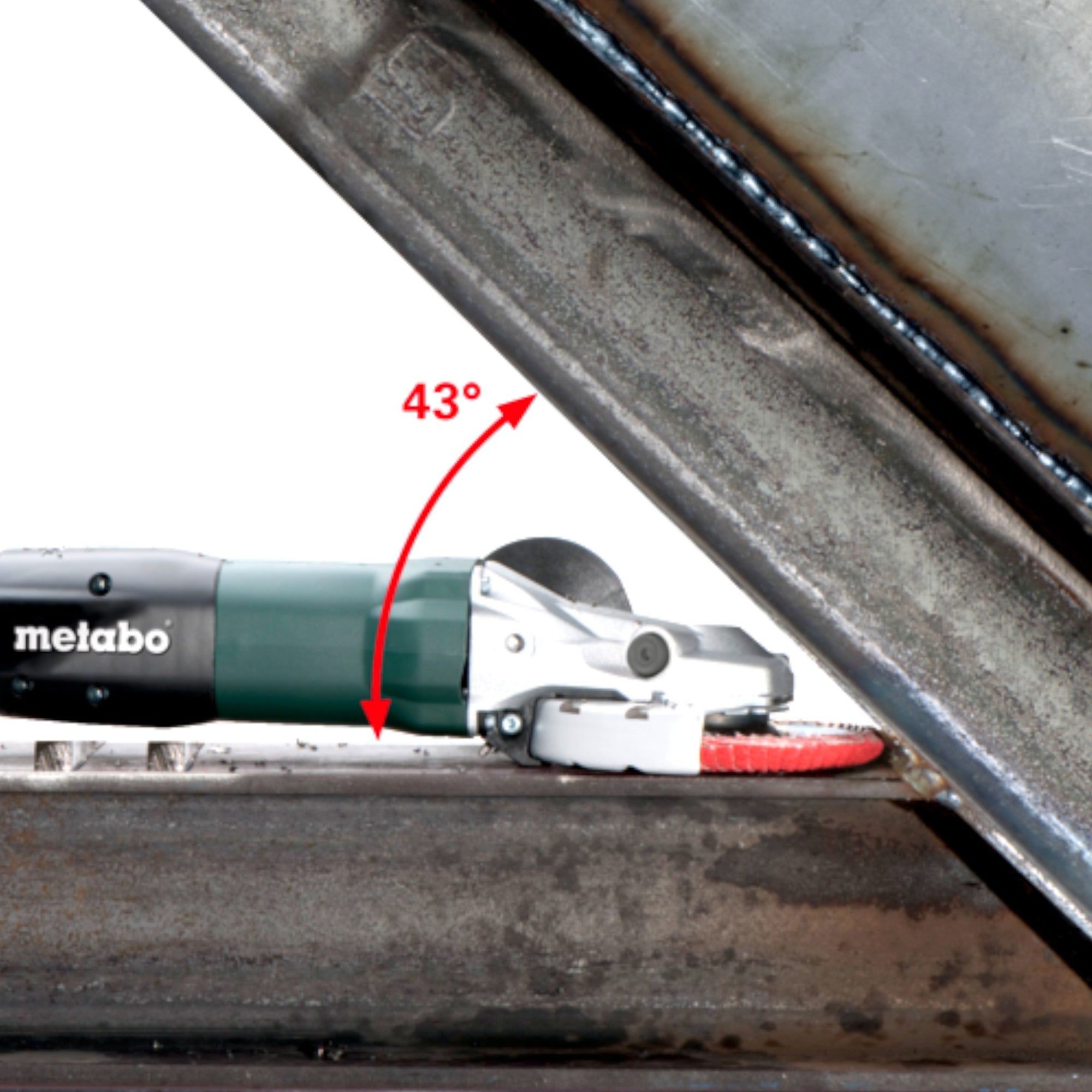 Metabo WEF 9 125 Quick Flachkopf Winkelschleifer 910 Watt 125 mm 613060000  3 - toolbrothers