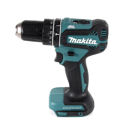 Makita DHP 485 SFTK Akku Schlagbohrschrauber 18 V 50Nm Brushless + 3,0 Ah Akku + Ladegerät + 101 tlg. Werkzeugset im Koffer - Toolbrothers