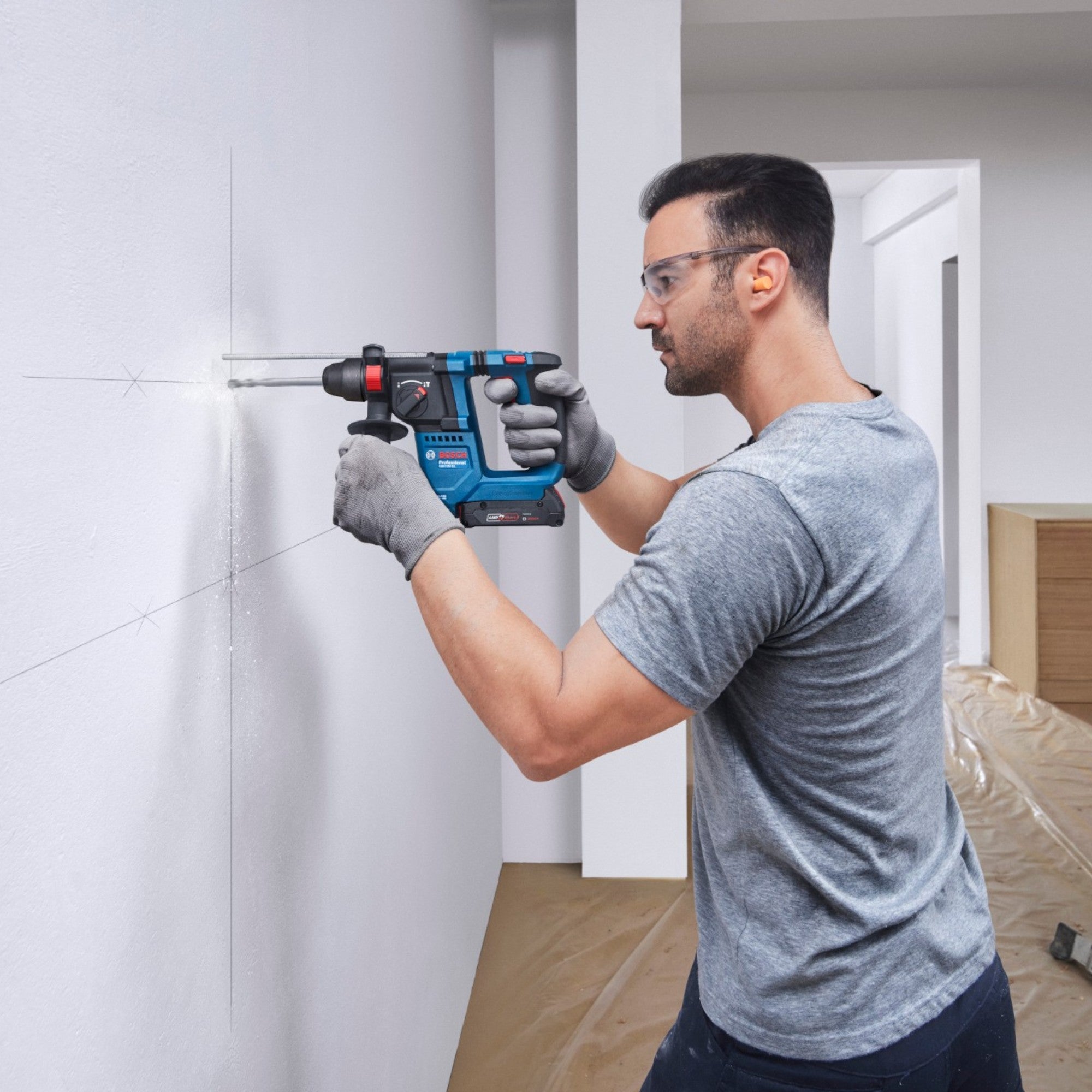 Bosch GBH 18V 18 Professional Akku Bohrhammer 18 V 1 5 J SDS plus 0611927000 Brushless Solo ohne Akku ohne Ladegeraet 4 - toolbrothers