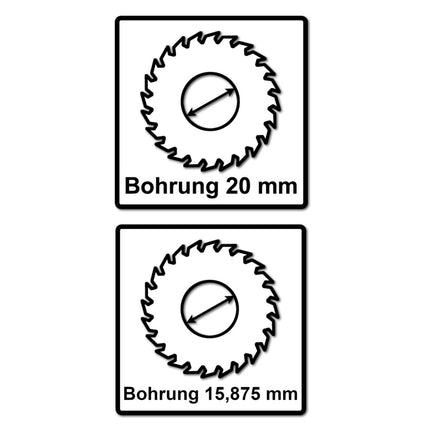 Bosch Kreissägeblatt Standard for Wood 160 x 1,5 x 20 / 15,875 mm 24 Zähne ( 2608837676 ) - Toolbrothers