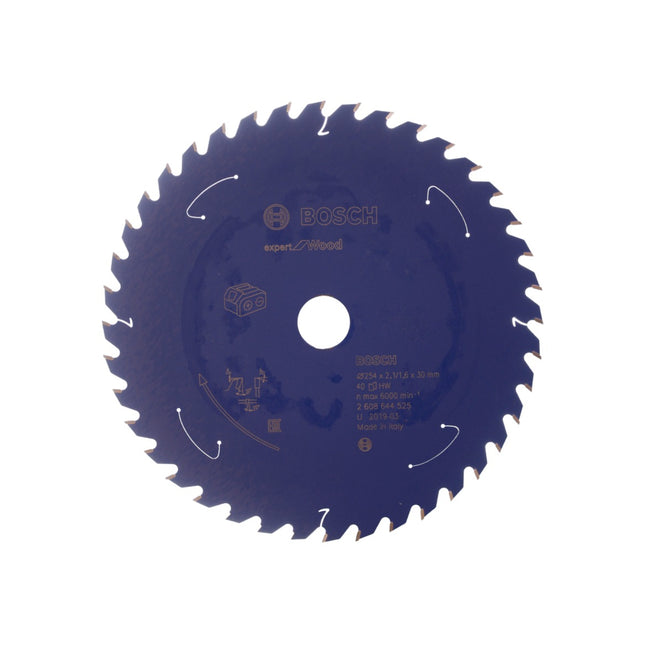 Bosch Kreissägeblatt Expert for Wood 254 x 1,6 x 30 mm 40 Zähne für Holz ( 2608644525 ) - Toolbrothers