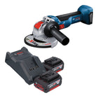 Bosch GWX 18V 10 Akku Winkelschleifer 18 V 125 mm Brushless 2x Akku 4 0 Ah Ladegeraet 0 - toolbrothers