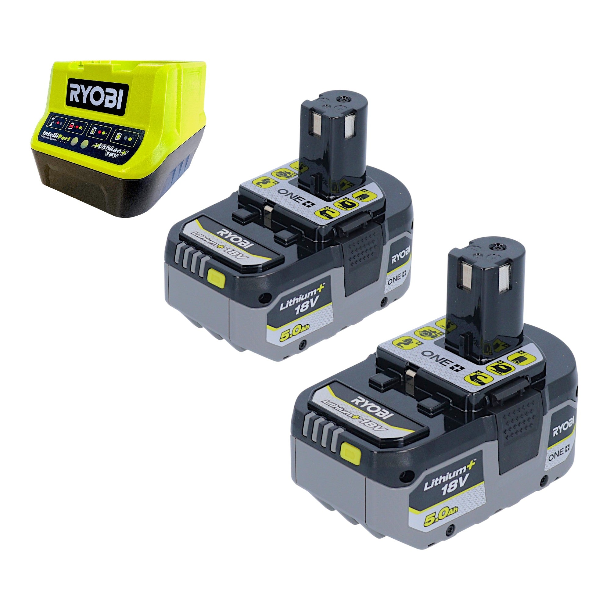 RYOBI R15GN18 0 Akku Nagler 18 V 24 64 mm 2x Akku 5 0 Ah Ladegeraet 2 - toolbrothers