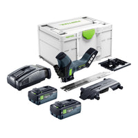 Festool ISC 240 EB Basic Akku Daemmstoffsaege 18 V 240 mm 2x Akku 8 0 Ah Schnellladegeraet Systainer 0 - toolbrothers