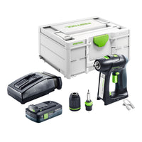 Festool C 18 Basic Akku Bohrschrauber 18 V 45 Nm Brushless 1x Akku 4 0 Ah Ladegeraet Systainer 0 - toolbrothers