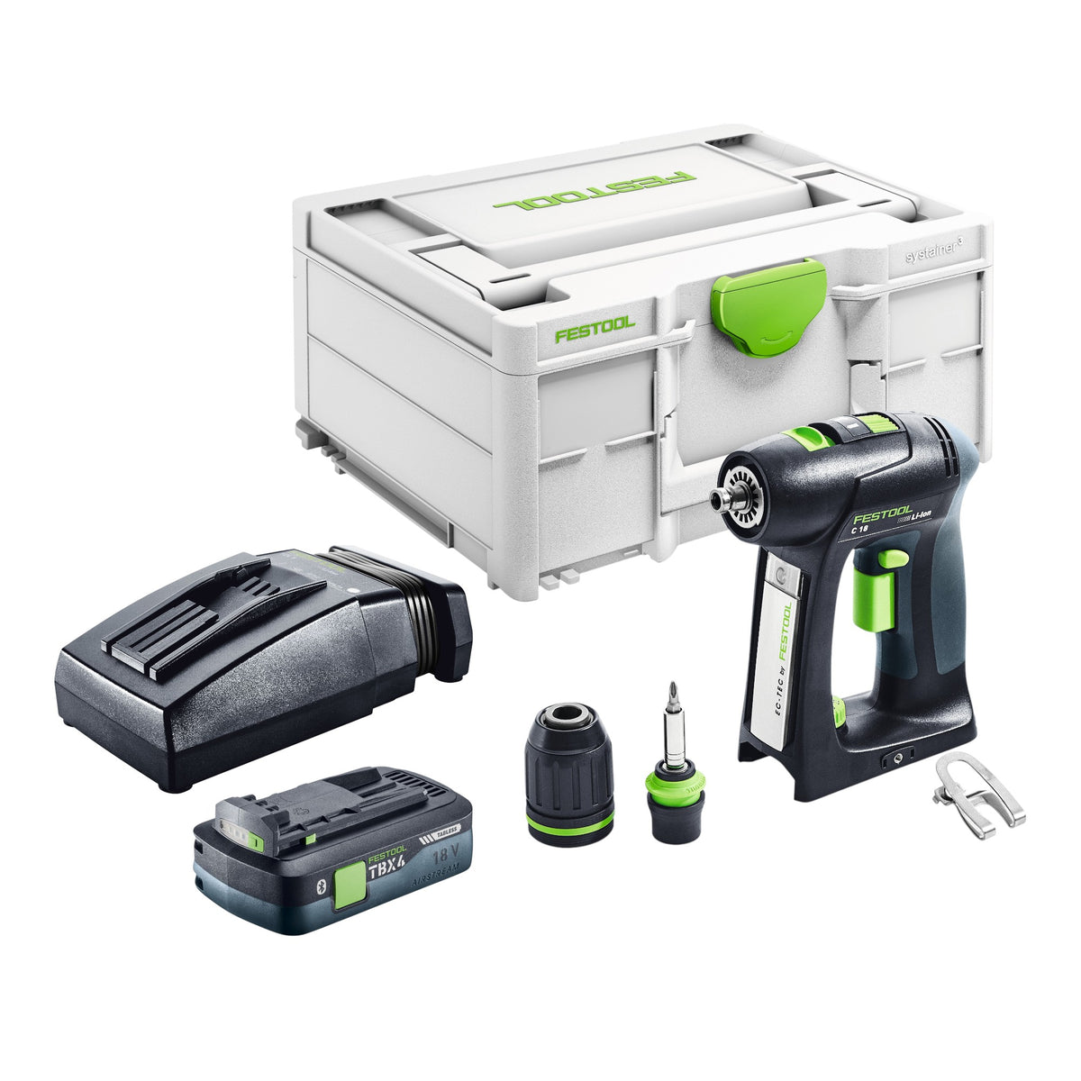 Festool C 18-Basic Akku Bohrschrauber 18 V 45 Nm Brushless + 1x Akku 4,0 Ah + Ladegerät + Systainer