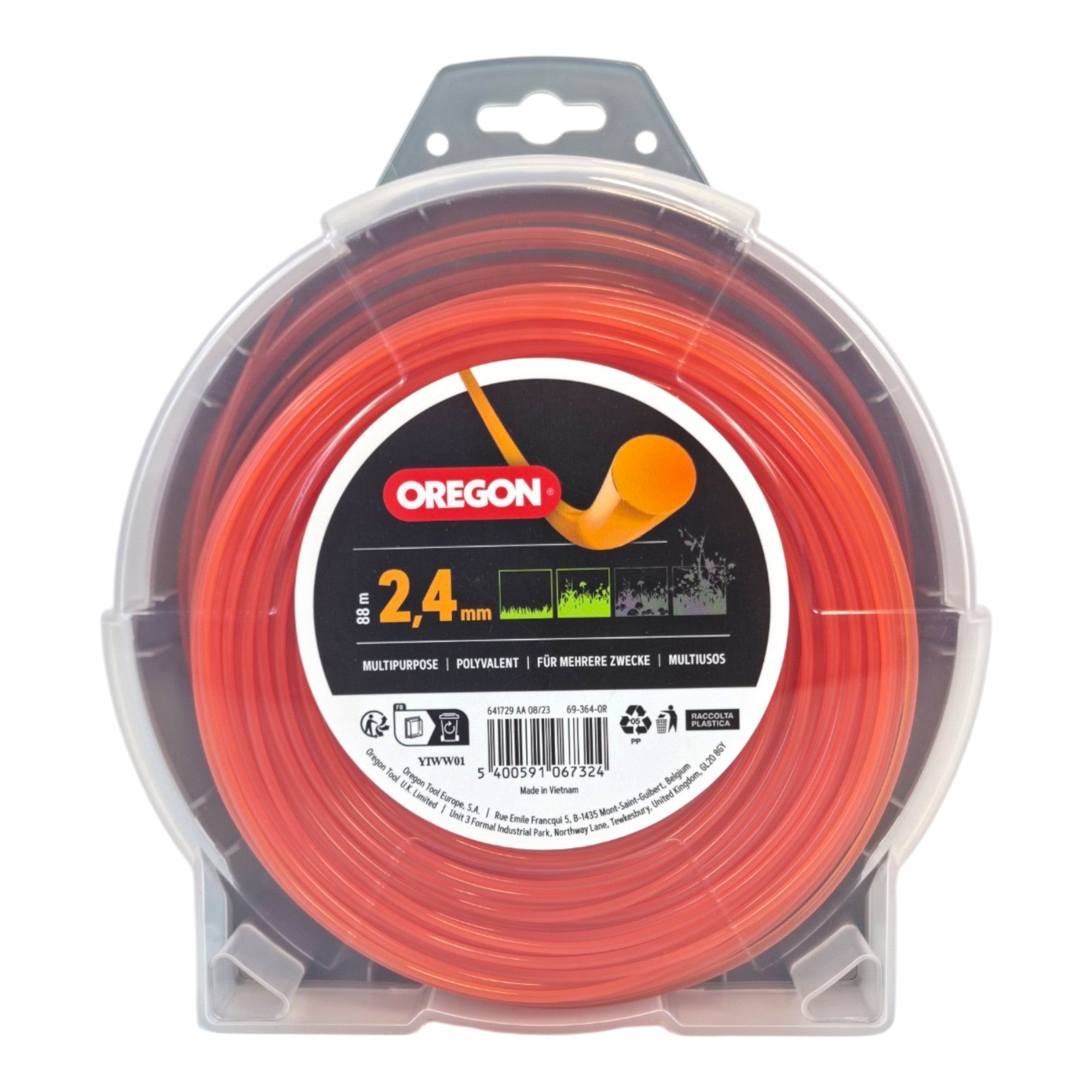 Oregon Trimmerfaden Nylon Rund 2 4 mm x 88 m 69 364 OR  1 - toolbrothers