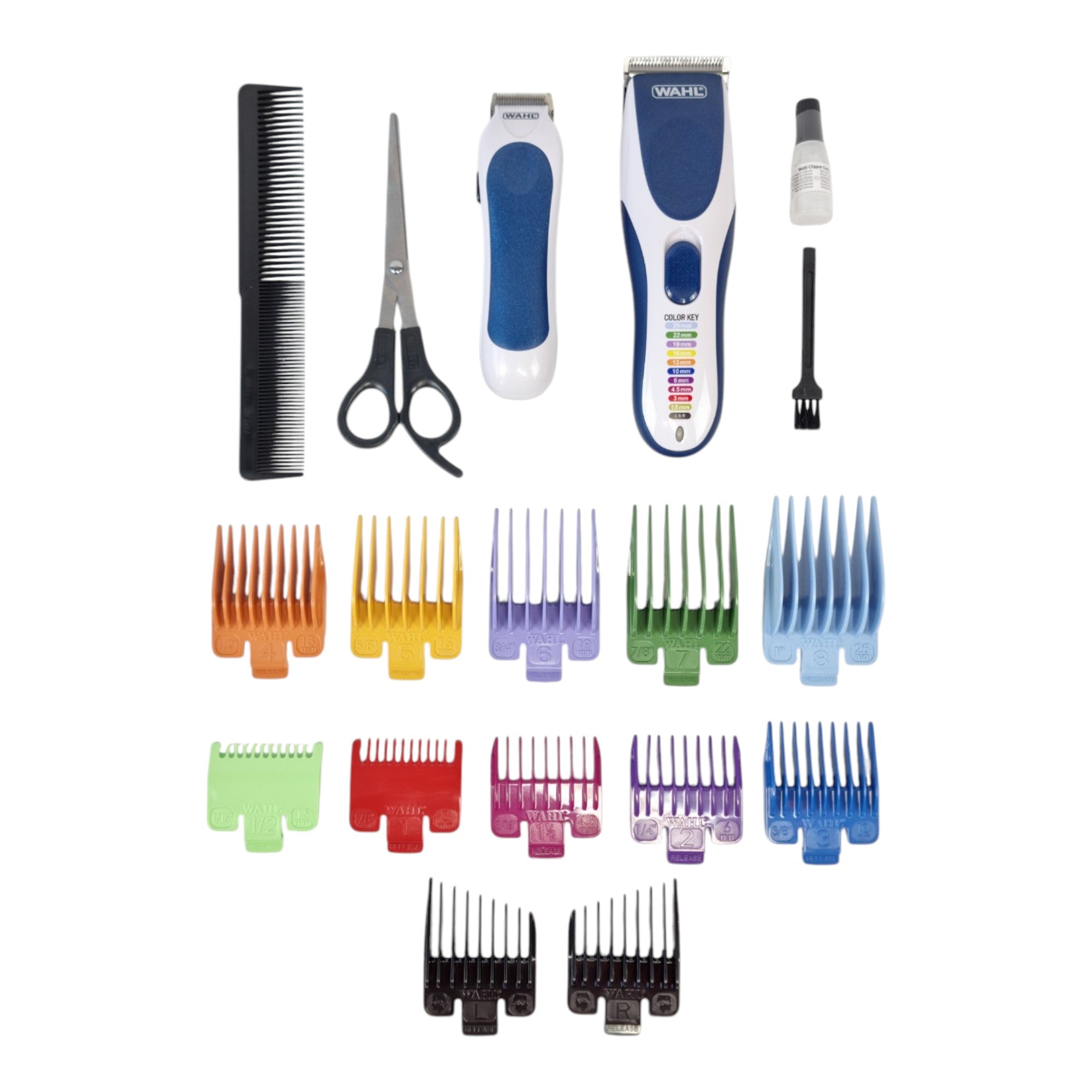 Wahl Color Pro Cordless Combo Akku Haarschneider 0 8 11 mm 09649 916 Akku Trimmer 10x Aufsteckkamm 0 - toolbrothers