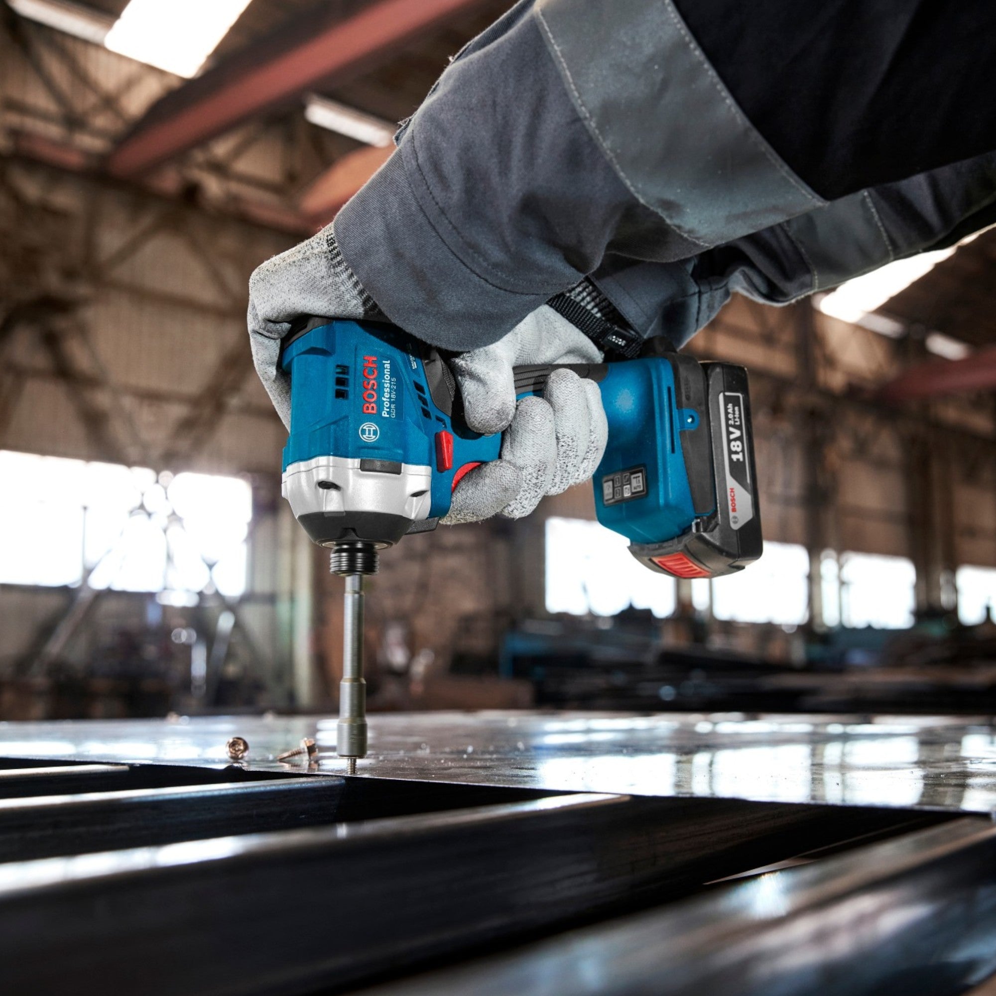 Bosch GDR 18V 215 Professional Akku Drehschlagschrauber 18 V 215 Nm 1 4 Brushless 2x Akku 2 0 Ah Ladegeraet 4 - toolbrothers