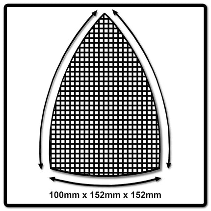 Mirka ABRANET Delta Schleifblätter Grip 100x152x152mm P150 50 Stk. ( 5421905015 ) - Toolbrothers