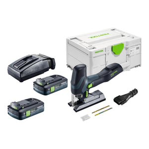 Festool PSC-E 18 EB-Basic Akku Pendelstichsäge 18 V 40 mm + 2x Akku 4,0 Ah + Ladegerät + Systainer
