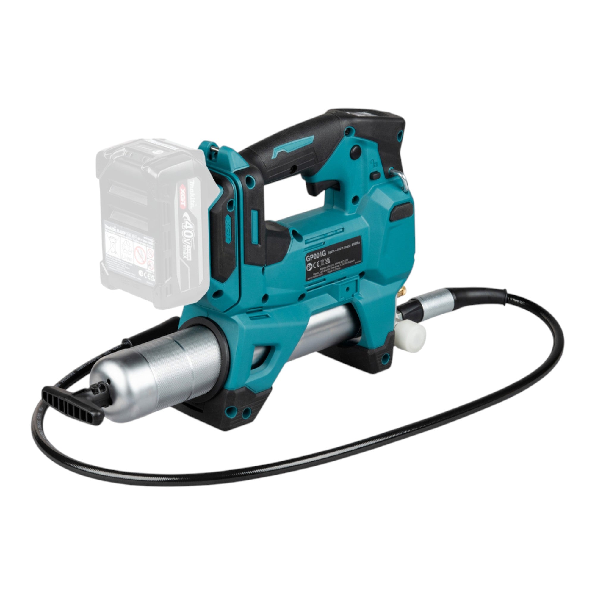 Makita GP 001 GD101 Akku Fettpresse 40 V max 690 bar Brushless 1x Akku 2 5 Ah Ladegeraet 2 - toolbrothers