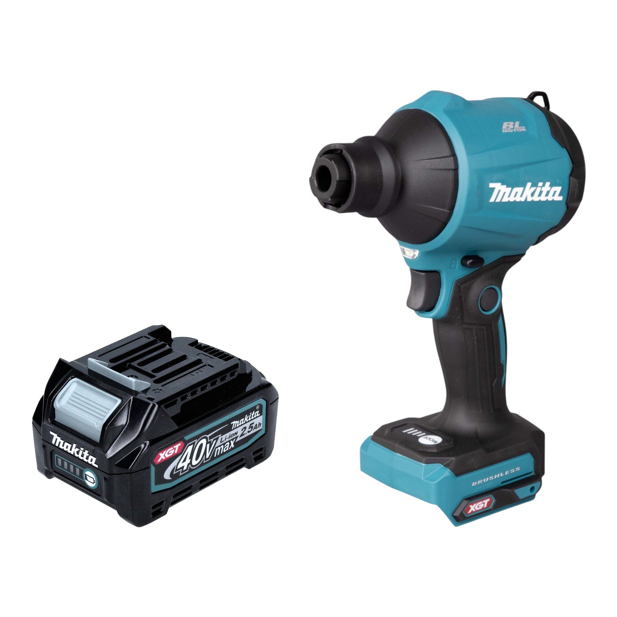 Makita AS 001 GD1 Akku Geblaese 40 V max Brushless 1x Akku 2 5 Ah ohne Ladegeraet 0 - toolbrothers