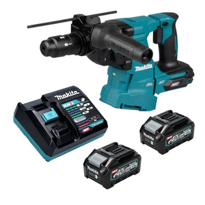Makita HR 012 GM201 Akku Kombihammer 40 V max. 3,3 J SDS plus Brushless + 2x Akku 4,0 Ah + Ladegerät