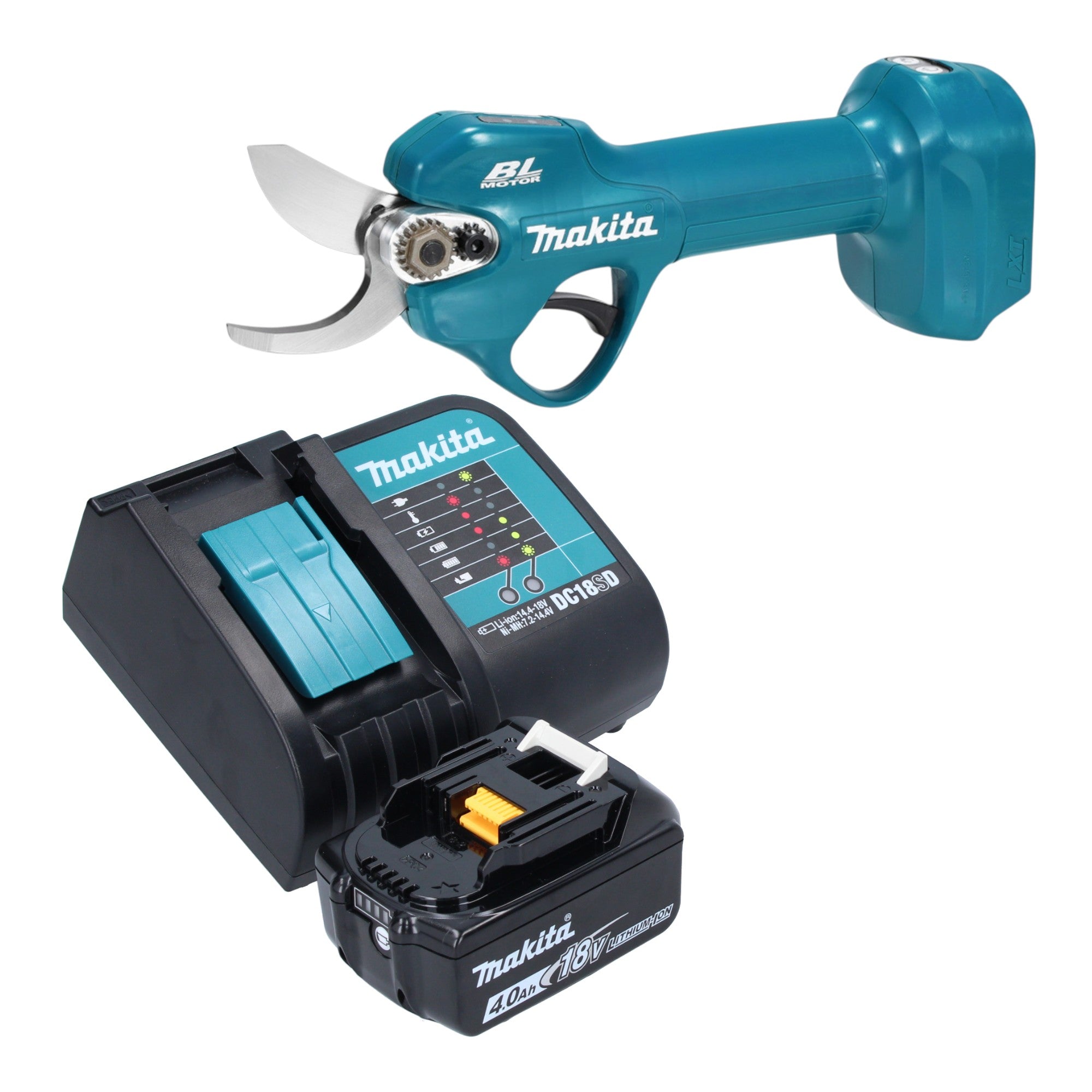 Makita DUP 181 SM1 Akku Astschere 18 V 30 mm Brushless 1x Akku 4 0 Ah Ladegeraet 0 - toolbrothers