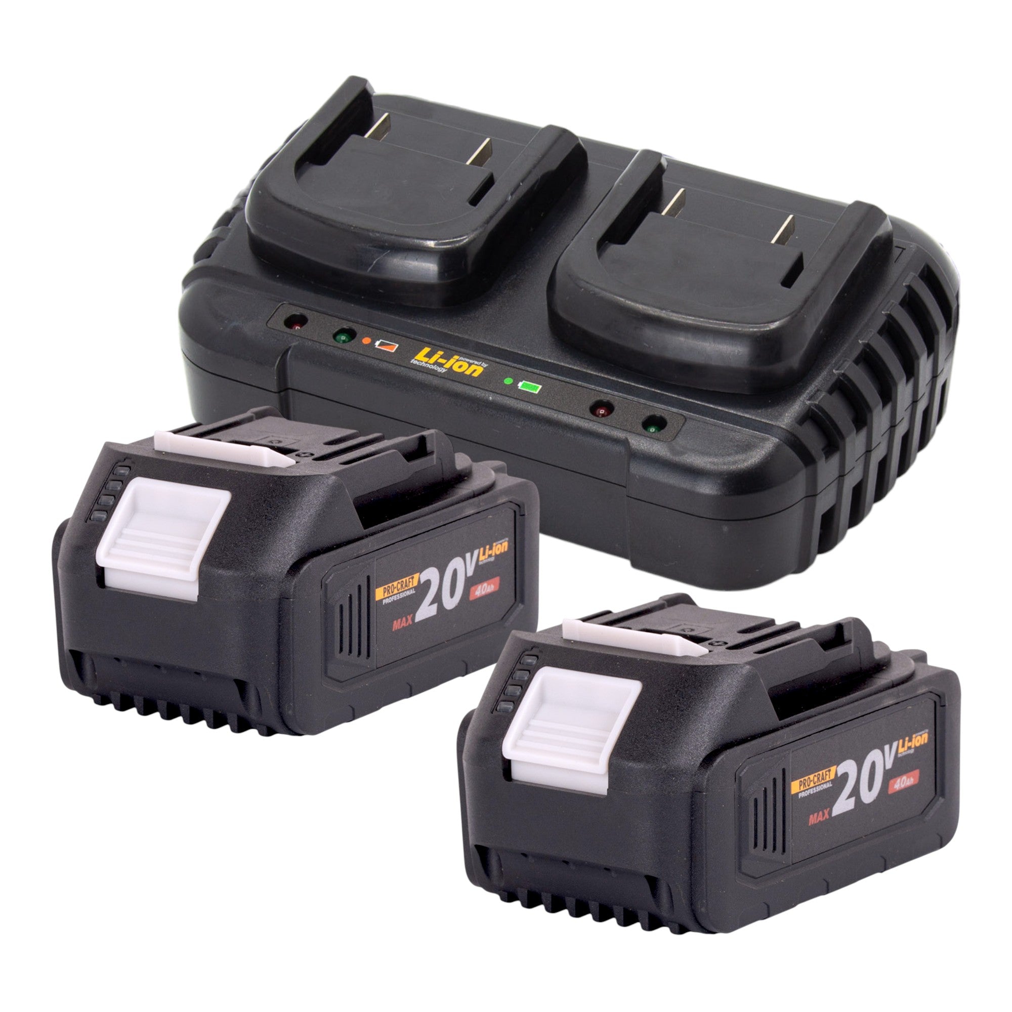 Procraft CT20 2bb Akku Kultivator 40 V 2x 20 V 360 mm Brushless 2x Akku 4 0 Ah Ladegeraet 2 - toolbrothers