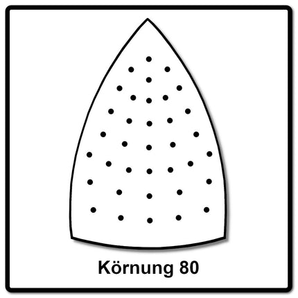 Mirka IRIDIUM Delta Schleifblätter Grip 100x152x152mm K80 50 Stk. ( 246JQ05080 ) - Toolbrothers