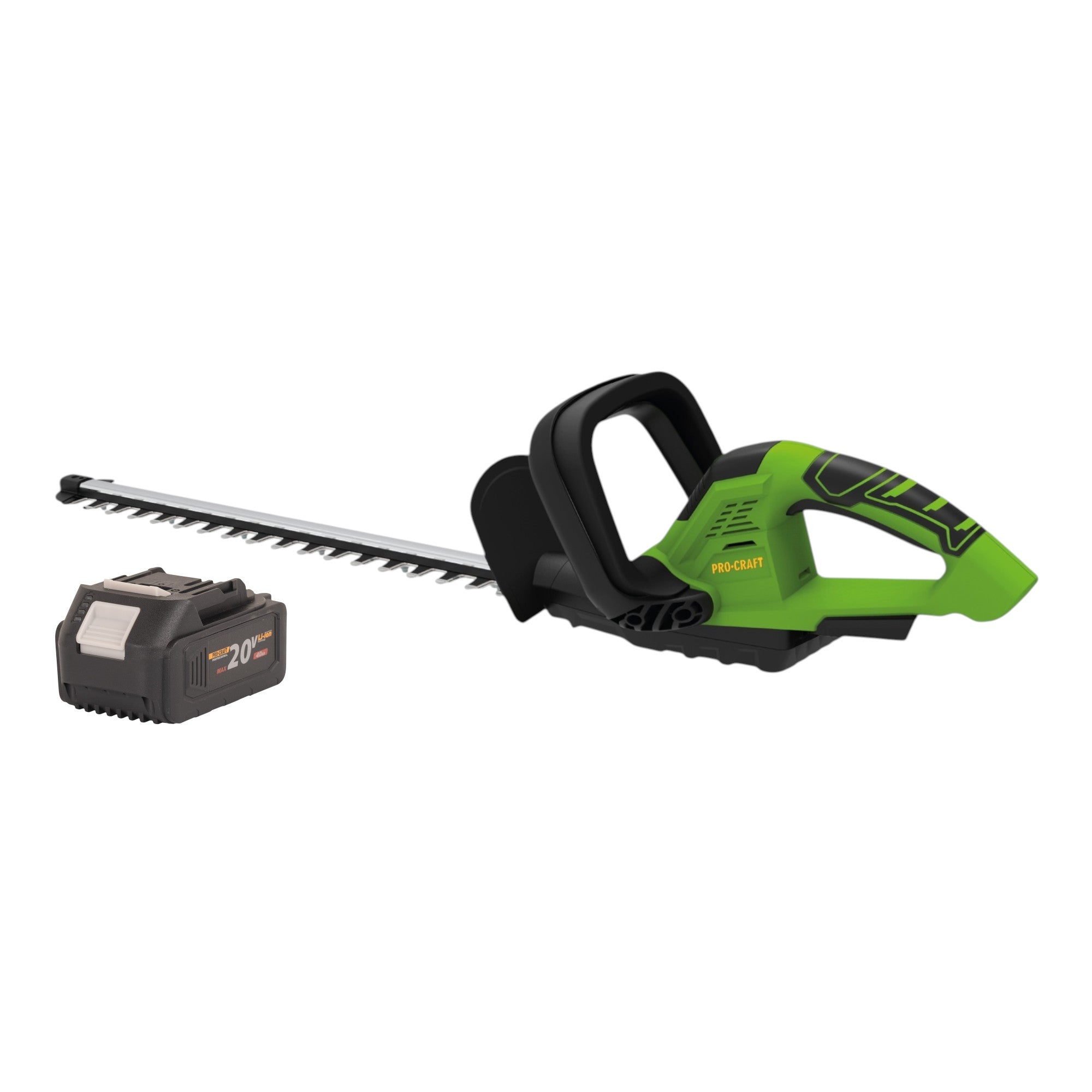 Procraft PZA24bb Akku Heckenschere 20 V 510 mm Brushless 1x Akku 4 0 Ah ohne Ladegeraet 0 - toolbrothers