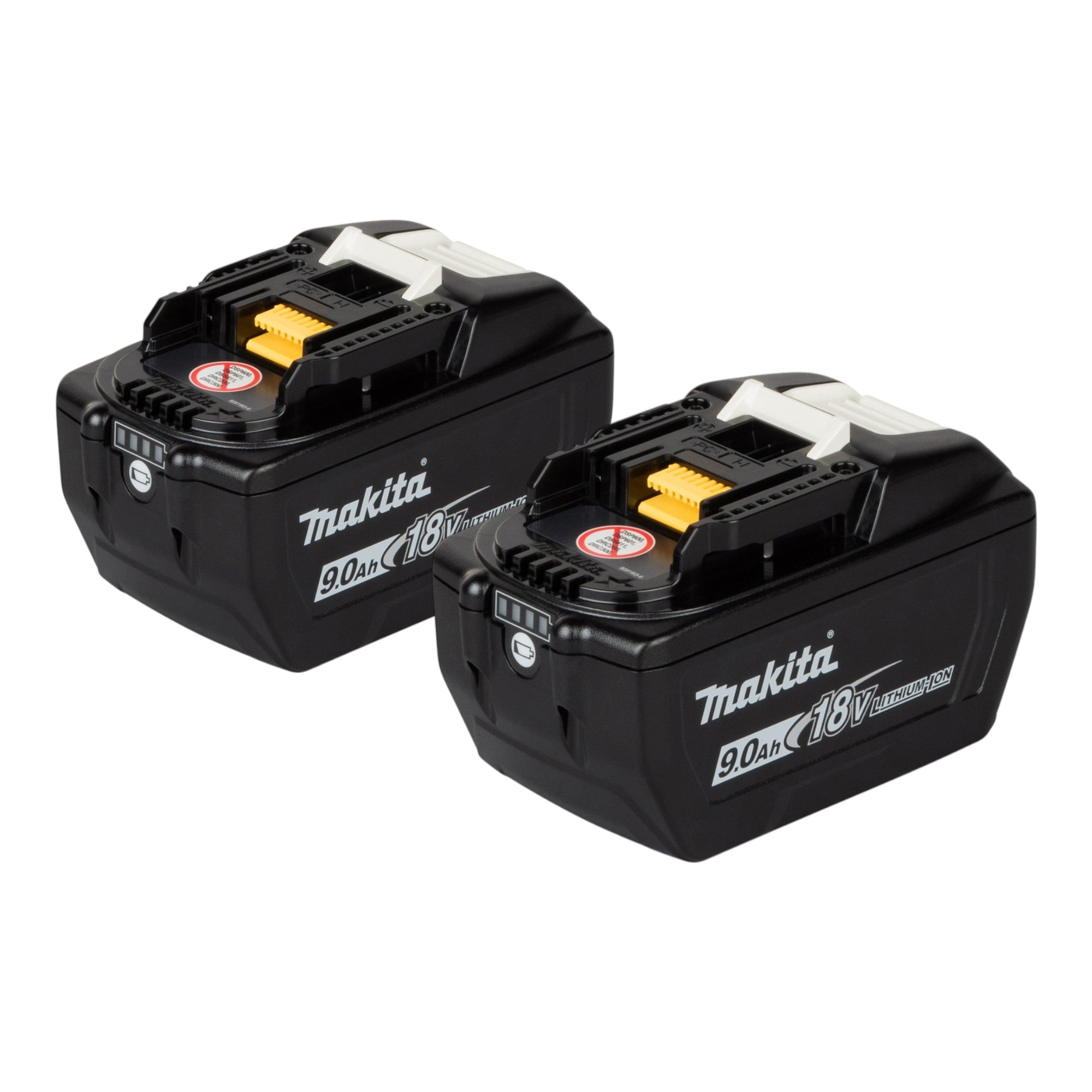 Makita Akku Set 2x BL 1890 Akku 18 V 9 0 Ah 9000 mAh Li Ion LXT 2x 1915H4 0 mit Ladestandanzeige 0 - toolbrothers
