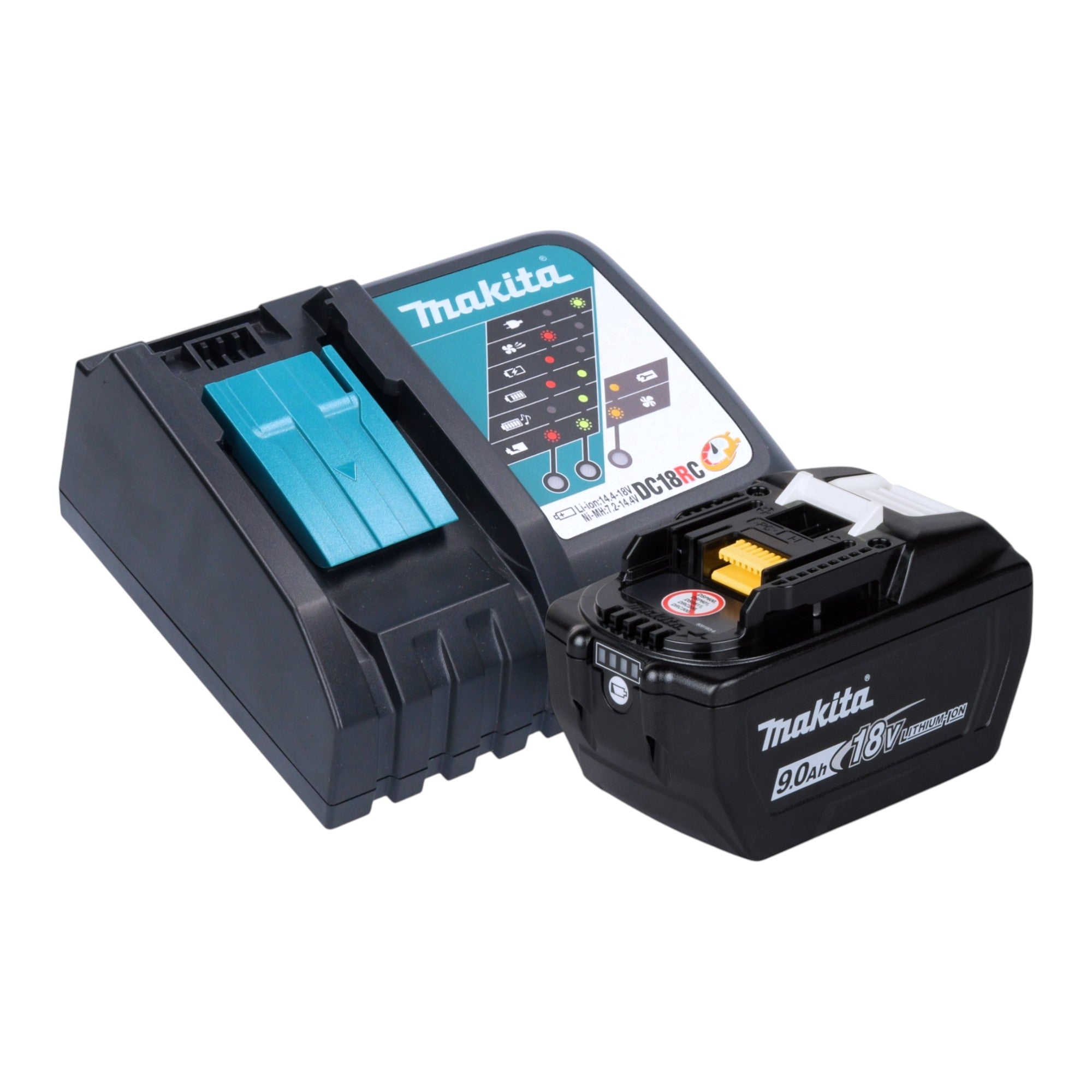 Makita Power Source Kit 18 V mit 1x BL 1890 Akku 9 0 Ah DC 18 RC Schnell Ladegeraet 0 - toolbrothers