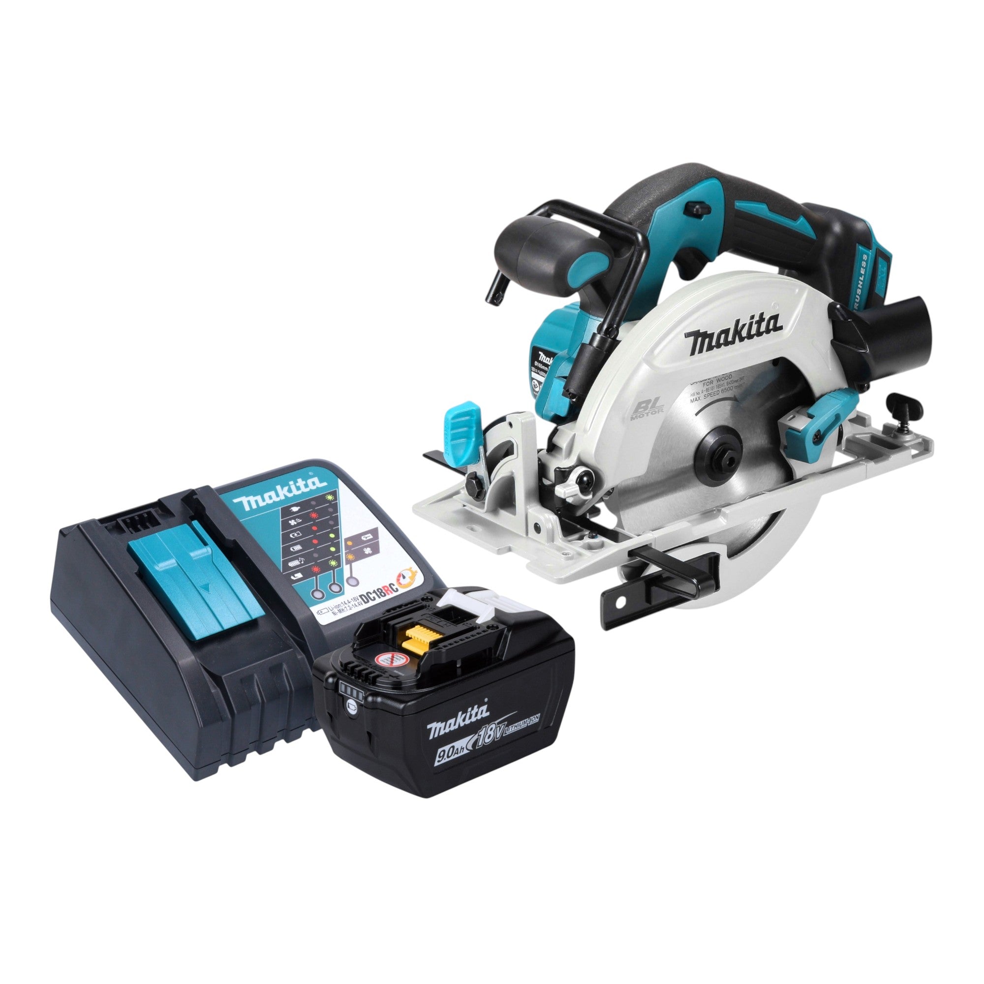 Makita DHS 680 Z Akku Handkreissaege 18 V 165 mm Brushless 1x Akku 9 0 Ah Ladegeraet 0 - toolbrothers