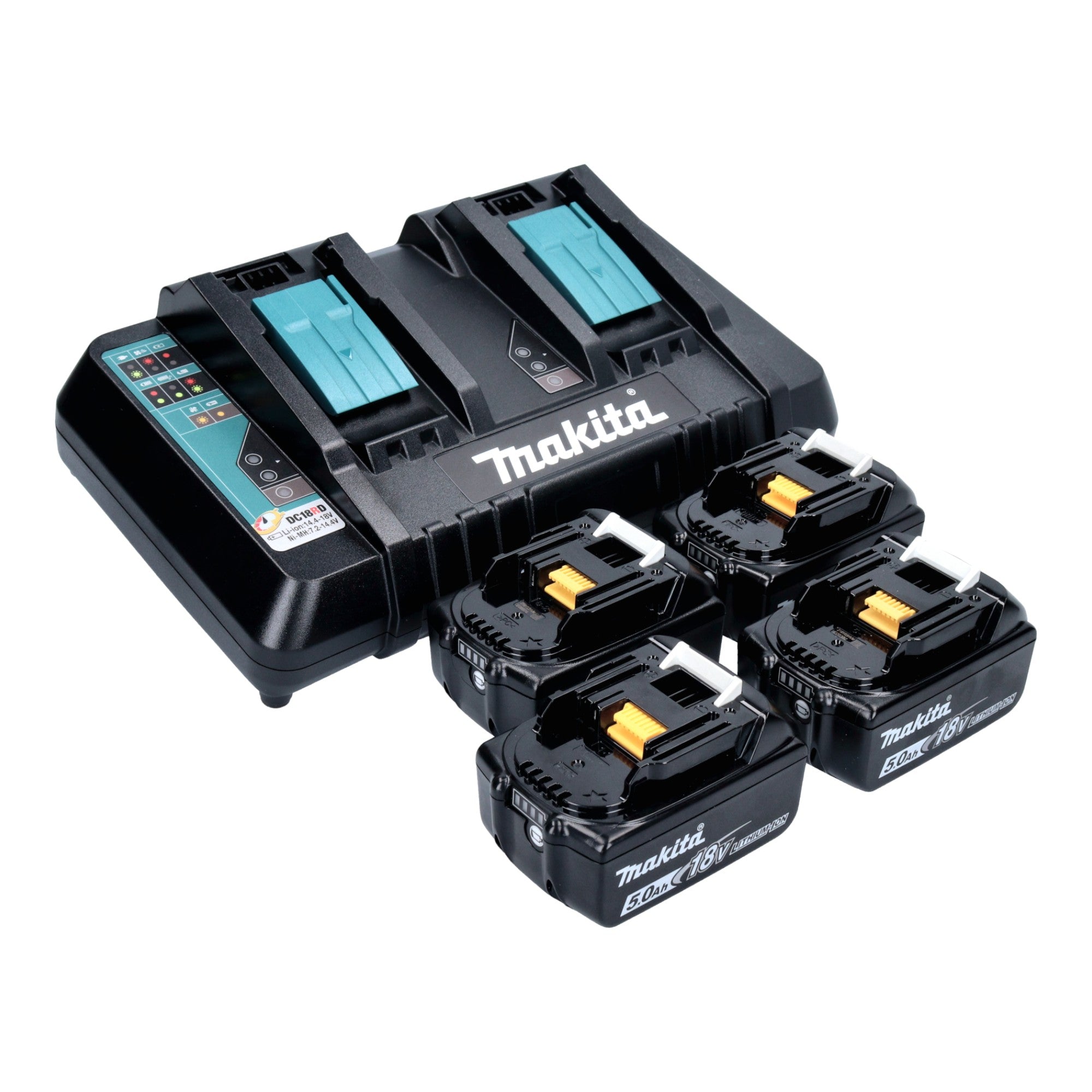 Makita PDC 01 Akku Rucksack 36 V 2x 18 V Akku Adapter 18V 4x Akku 5 0 Ah Ladegeraet 3 - toolbrothers