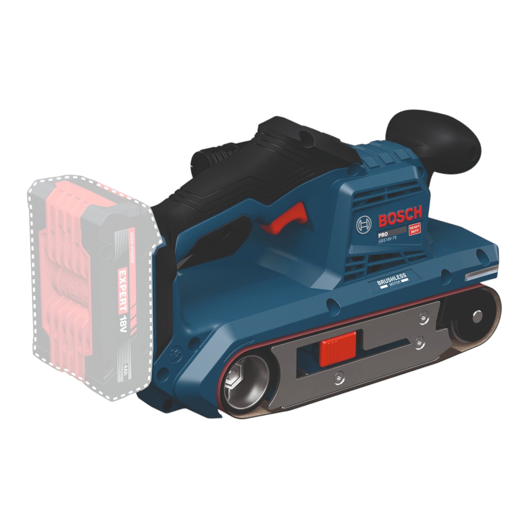 Bosch GBS 18V 75 Akku Bandschleifer 18 V 76 x 533 mm Brushless 1x Akku 5 0 Ah Ladegeraet 3 - toolbrothers