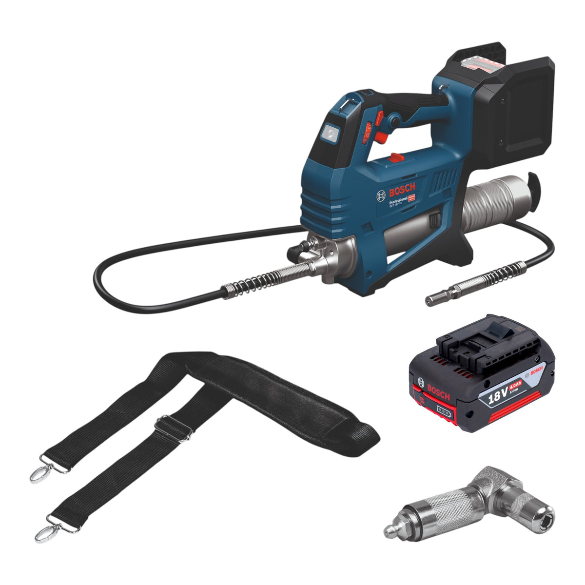 Bosch GFP 18V-10 Akku Fettpresse 18 V 10000 psi + 1x Akku 4,0 Ah - ohne Ladegerät