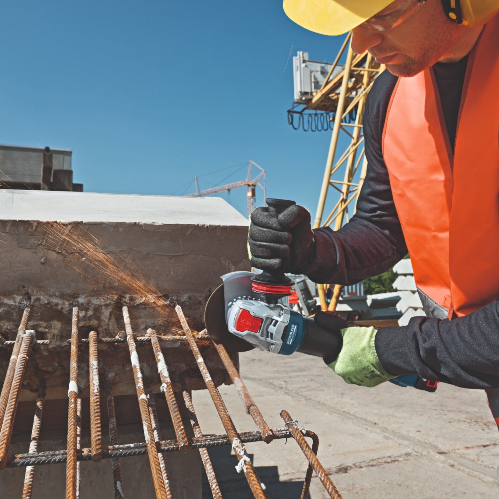 Bosch GWS 18V 10 P Professional Akku Winkelschleifer 18 V 125 mm Brushless 1x Akku 5 0 Ah Ladegeraet 3 - toolbrothers
