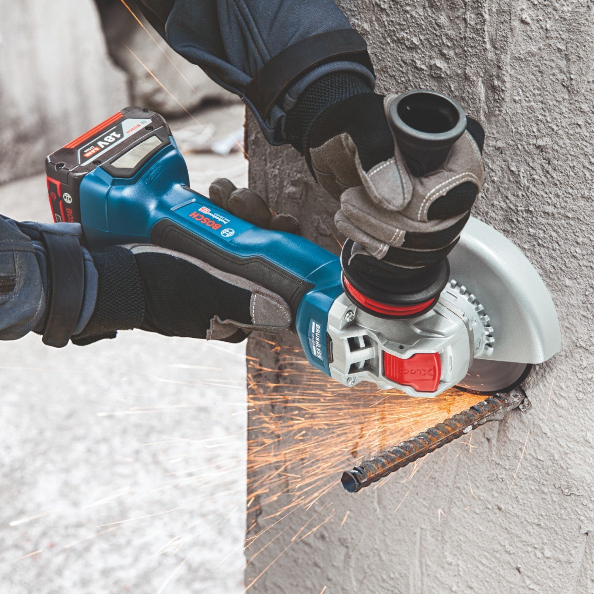 Bosch GWS 18V 10 P Professional Akku Winkelschleifer 18 V 125 mm Brushless 2x ProCORE Akku 8 0 Ah Ladegeraet 4 - toolbrothers