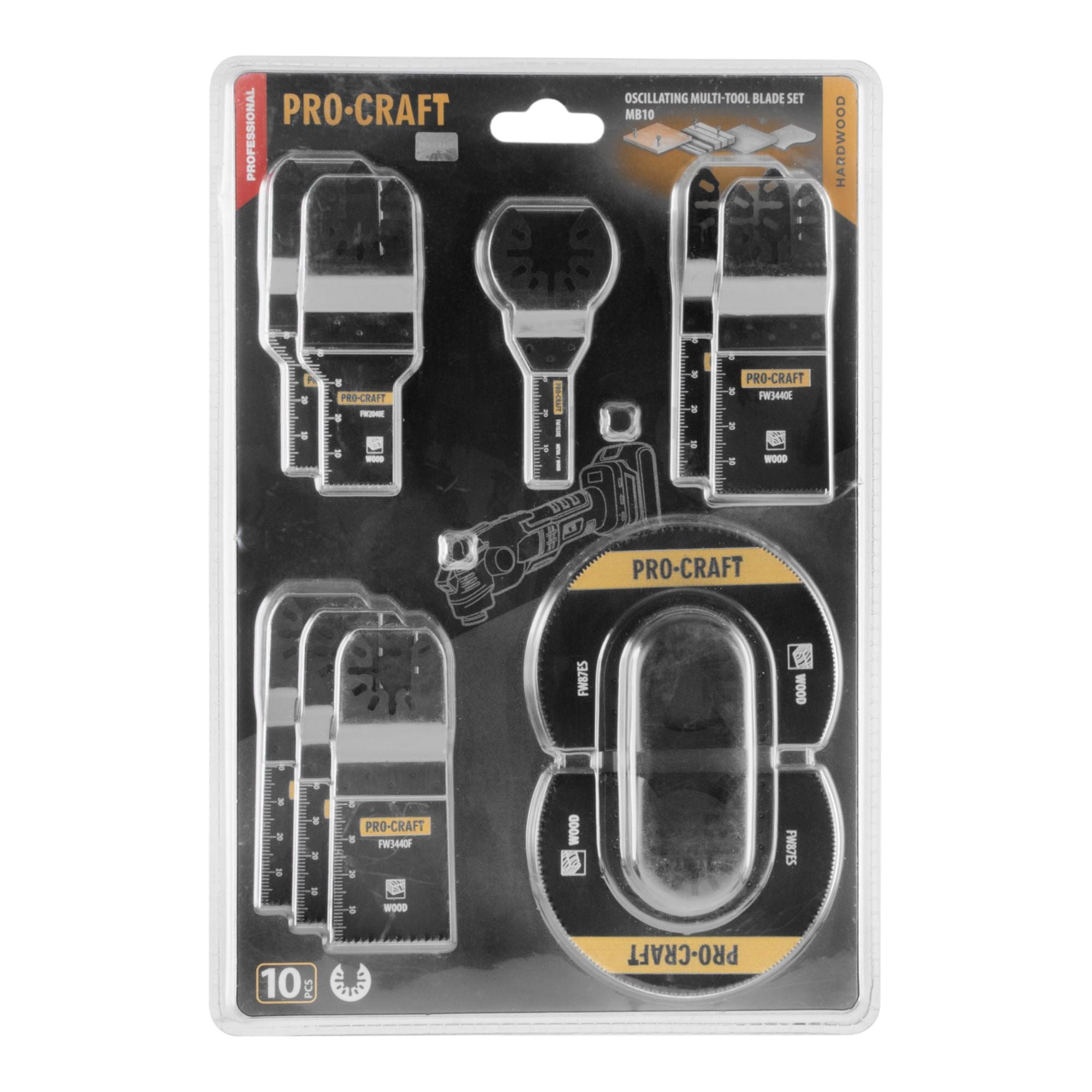 Procraft MB10 Saegeblatt Set 10 tlg fuer oszillierende Multifunktionswerkzeuge 4 - toolbrothers