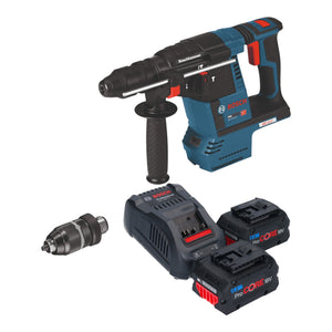 Bosch GBH 18V-26 F Professional Akku Bohrhammer 18 V 2,6 J SDS Plus + 2x ProCORE Akku 5,5 Ah + Ladegerät