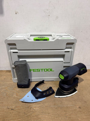 Festool DTSC 400-Basic Akku Deltaschleifer 18 V 100 x 150 mm ( 577507 ) Brushless + Systainer - ohne Akku, ohne Ladegerät ( Nachfolger von 576359 ) - Leicht Gebraucht