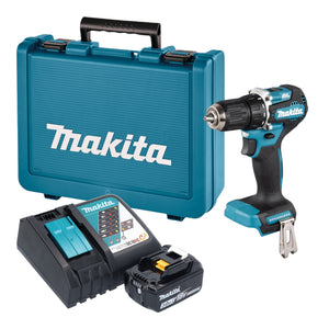 Makita DDF 487 RF1E Akku Bohrschrauber 18 V 40 Nm Brushless + 1x Akku 3,0 Ah + Ladegerät + Koffer