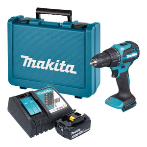 Makita DHP 490 RM1E Akku Schlagbohrschrauber 18 V 65 Nm Brushless + 1x Akku 4,0 Ah + Ladegerät + Koffer